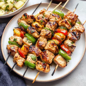 Best Grilled Chicken Skewers with Yogurt Marinade