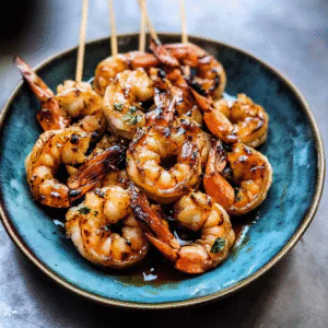 Honey Garlic Grilled Shrimp Skewers Recipe