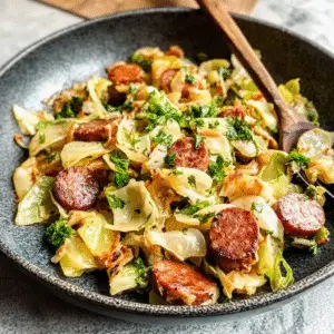 Cabbage and Kielbasa Skillet