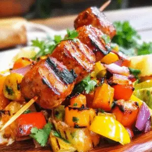 Hawaiian Kielbasa Kebabs Recipe