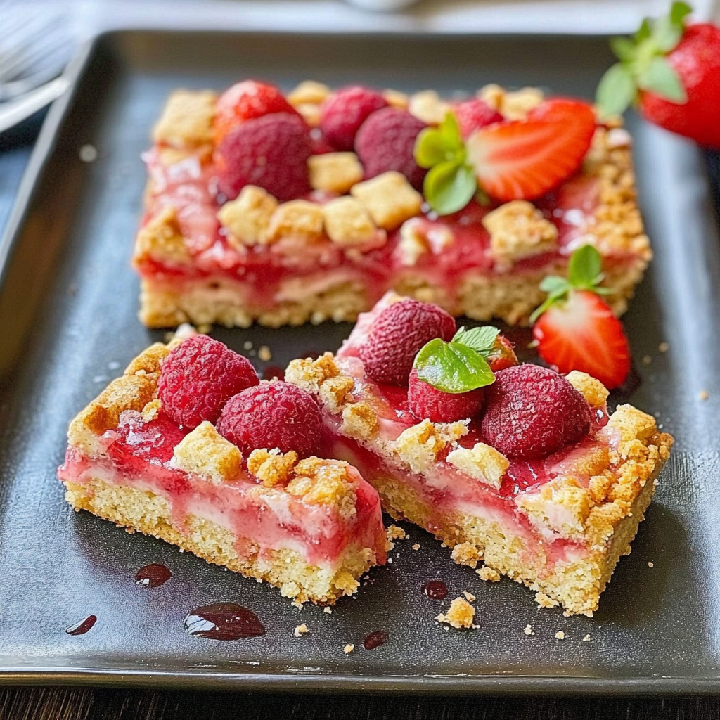 Strawberry Rhubarb Delight Recipe