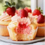 Easy Strawberry Filled Cupcakes Recipe