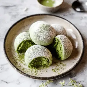 Matcha Mochi Ice Cream Balls Recipe