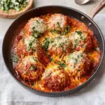 Cheesy Chicken Parmesan Meatballs