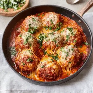 Cheesy Chicken Parmesan Meatballs