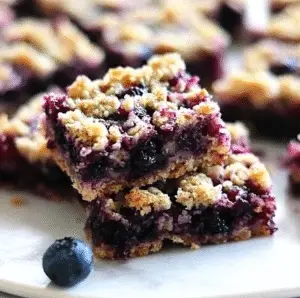 Blueberry Oatmeal Breakfast Bars Recipe