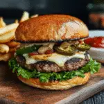 Sizzling Jalapeno Swiss Burgers
