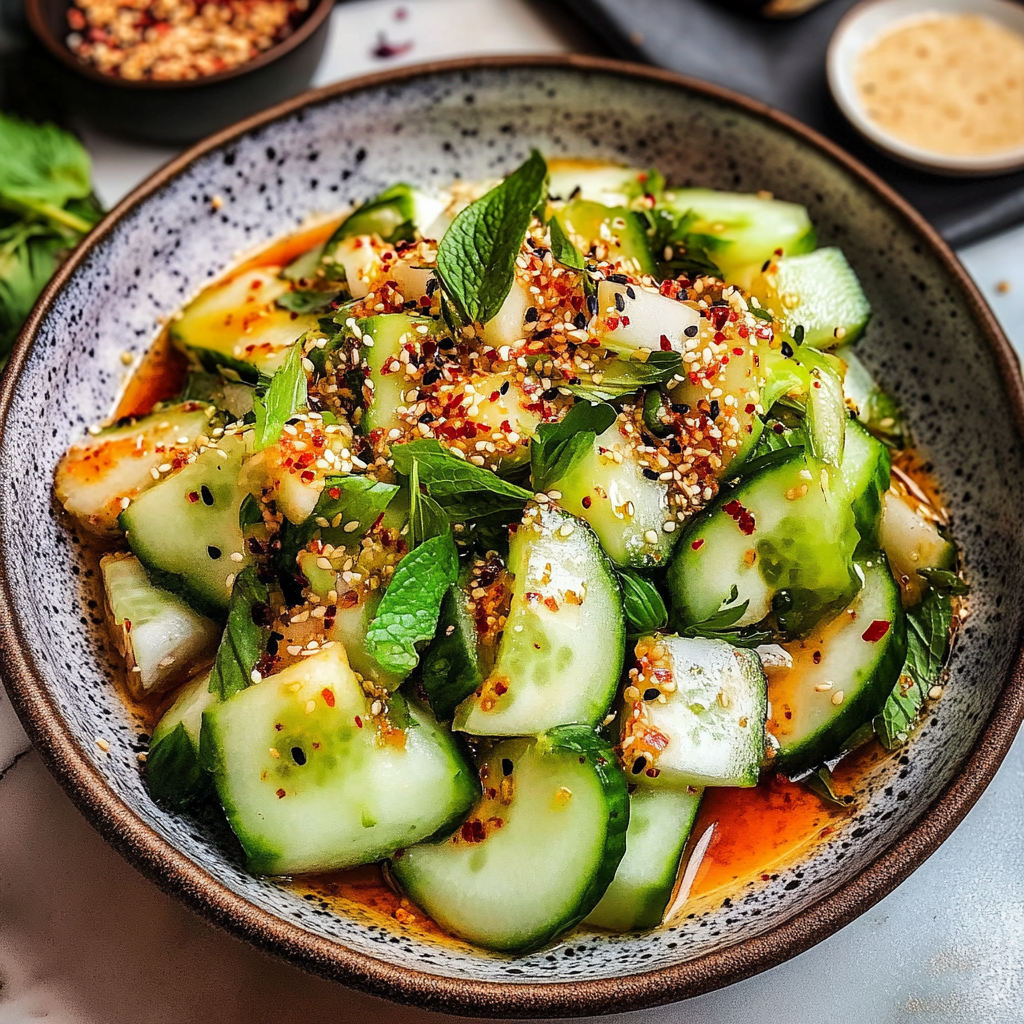 Asian-Style Cucumber Salad with Sesame