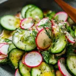 Cucumber Salad with Radish and Lime Zest Recipe