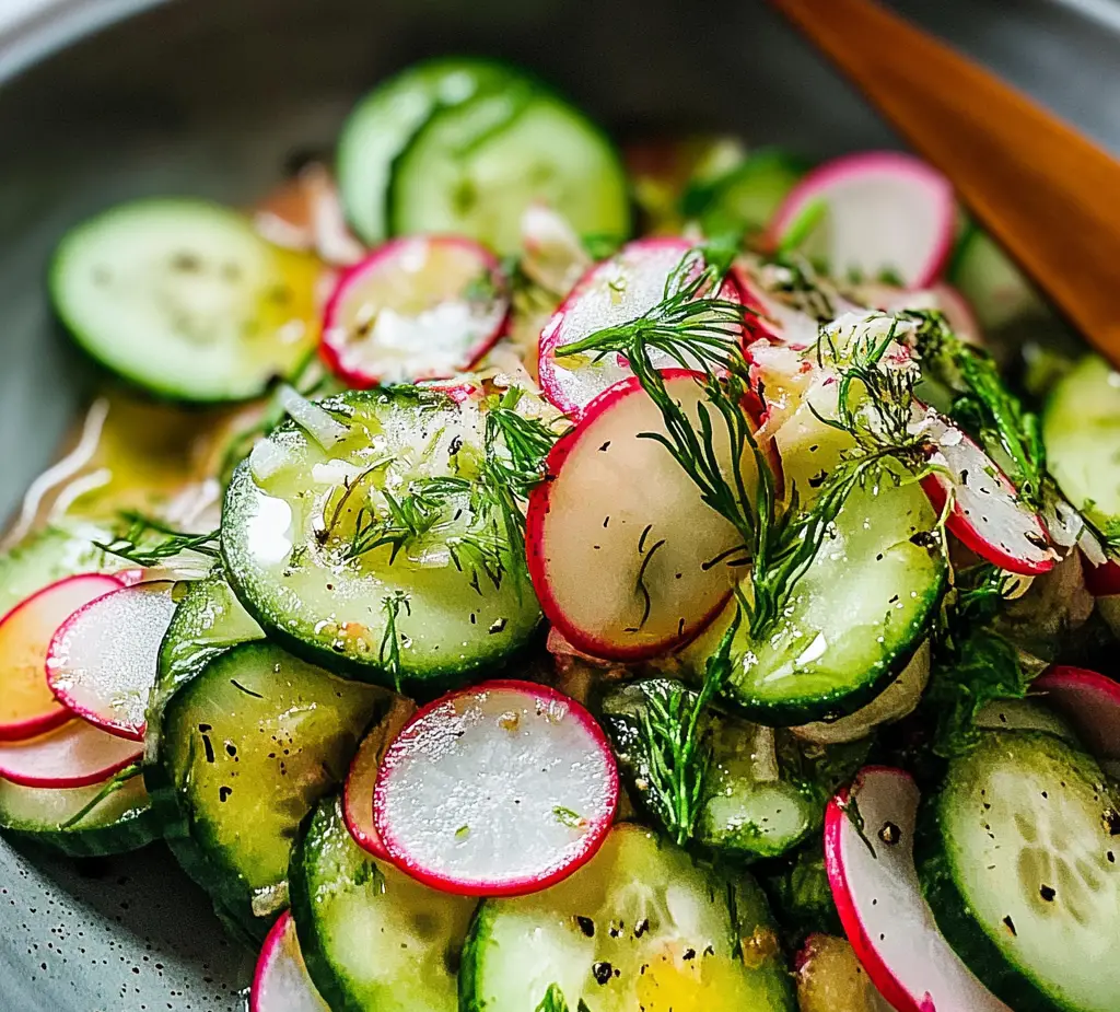 Cucumber Salad with Radish and Lime Zest Recipe
