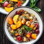 Quinoa Bowl with Roasted Nectarines Recipe