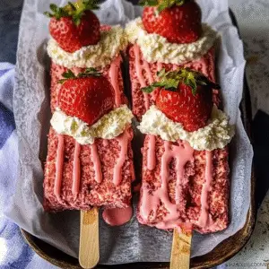 Strawberry Shortcake Ice Cream Bars Recipe