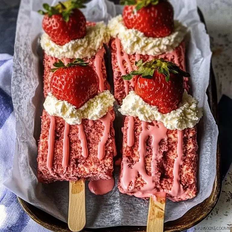 Strawberry Shortcake Ice Cream Bars Recipe