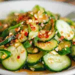 Quick Pickled Cucumber Salad with Chili Flakes