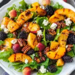 Peach Salad with Goat Cheese & Pecans Recipe