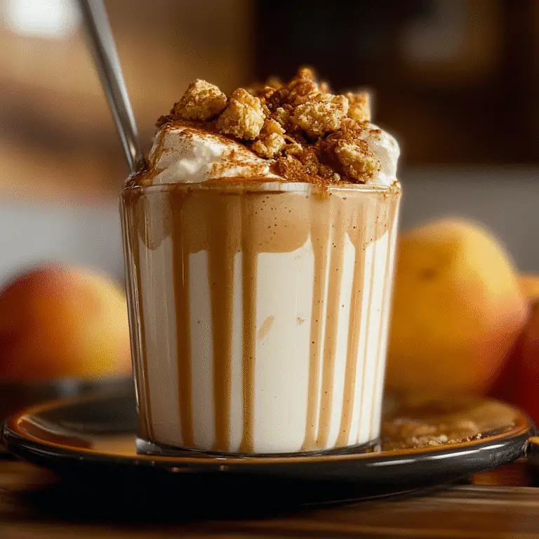 Peach Cobbler Milkshake Recipe