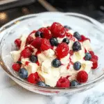 Red, White and Blue Cheesecake Salad Recipe