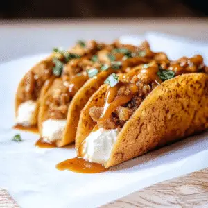 Apple Cheesecake Tacos