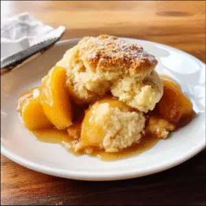 Peach Cobbler with Buttermilk Biscuits Recipe