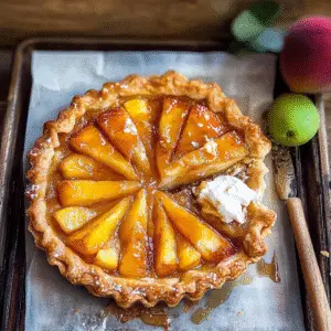 Peach Galette with Honey Drizzle Recipe