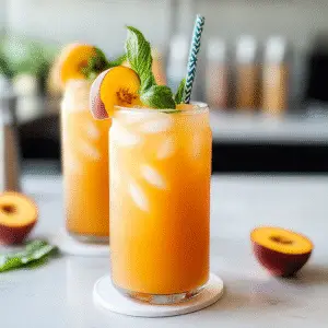 Sparkling Peach Lemonade Recipe