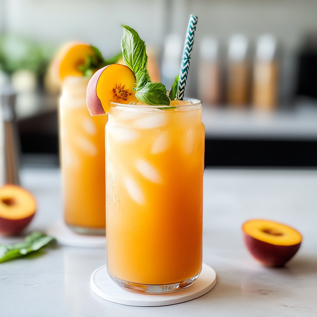 Sparkling Peach Lemonade Recipe