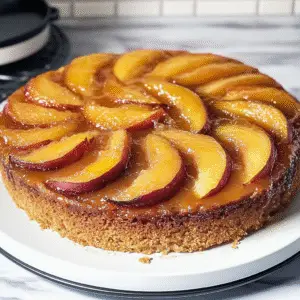 Peach Upside-Down Cake Recipe