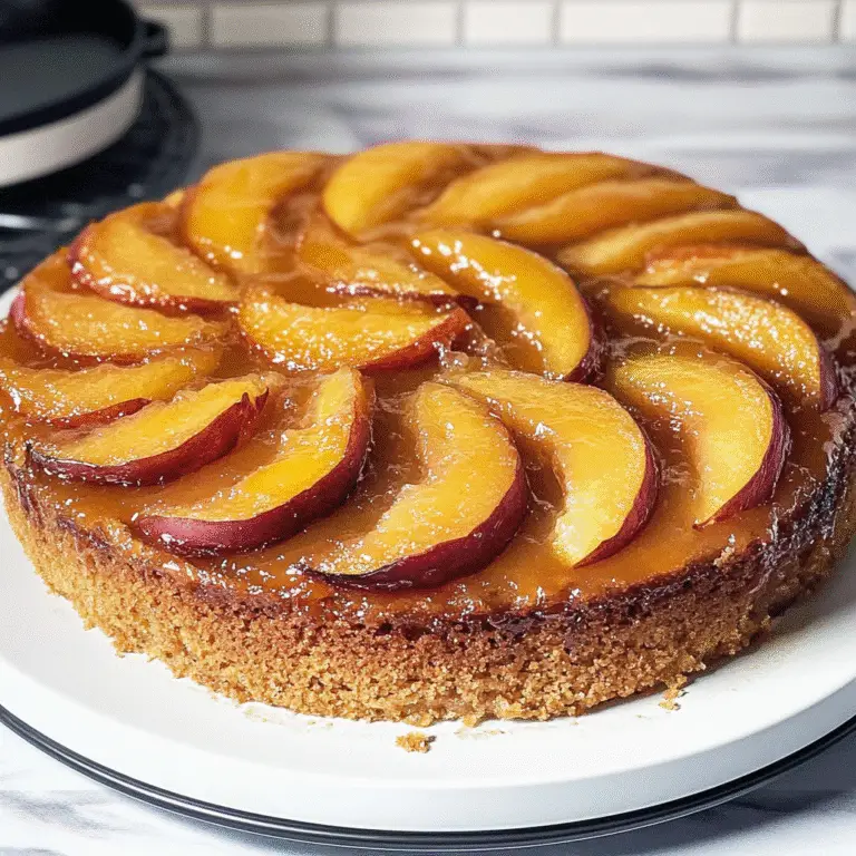Peach Upside-Down Cake Recipe