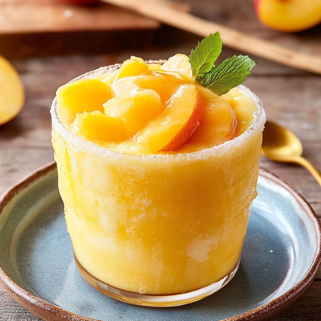  Peach Bruschetta 