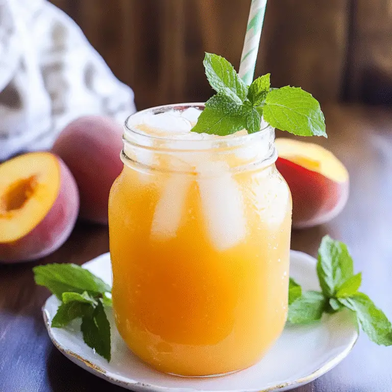 Peach Iced Green Tea Recipe