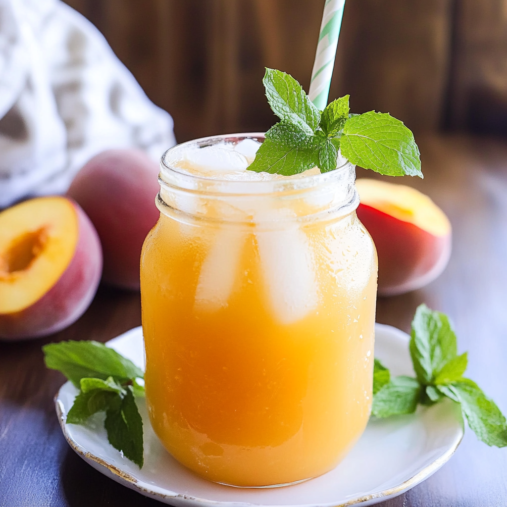 Peach Iced Green Tea Recipe