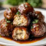 Smoked Cheese Stuffed Meatballs Recipe