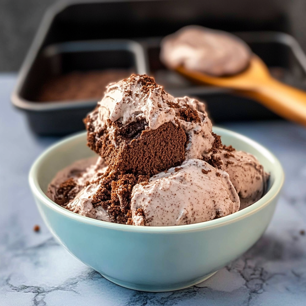 Easy Brownie Batter Ice Cream
