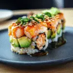 Spicy Shrimp Sushi Stacks Recipe