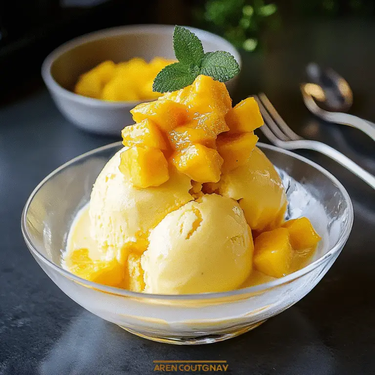 No-Churn Mango Ice Cream Recipe