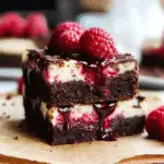 Raspberry Swirl Brownies