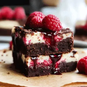 Raspberry Swirl Brownies
