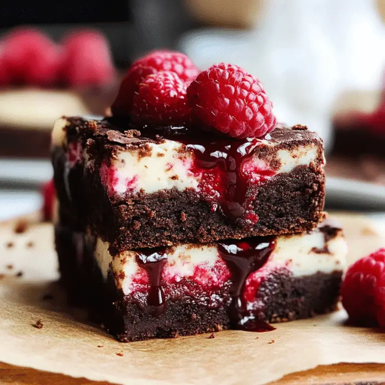 Raspberry Swirl Brownies