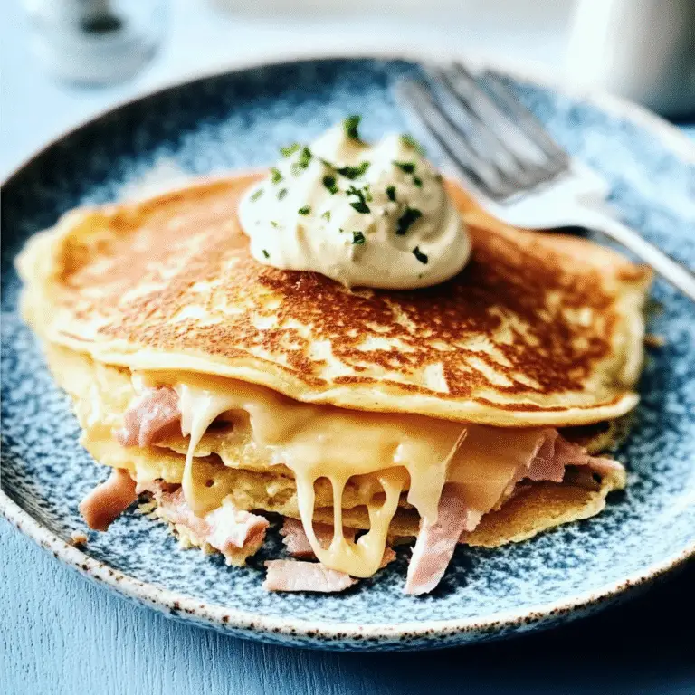 Cheese & Ham Pancakes