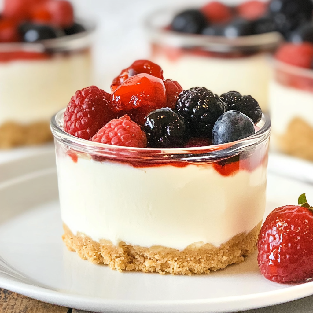 No-Bake Cheesecake Greek Yogurt Cups Recipe