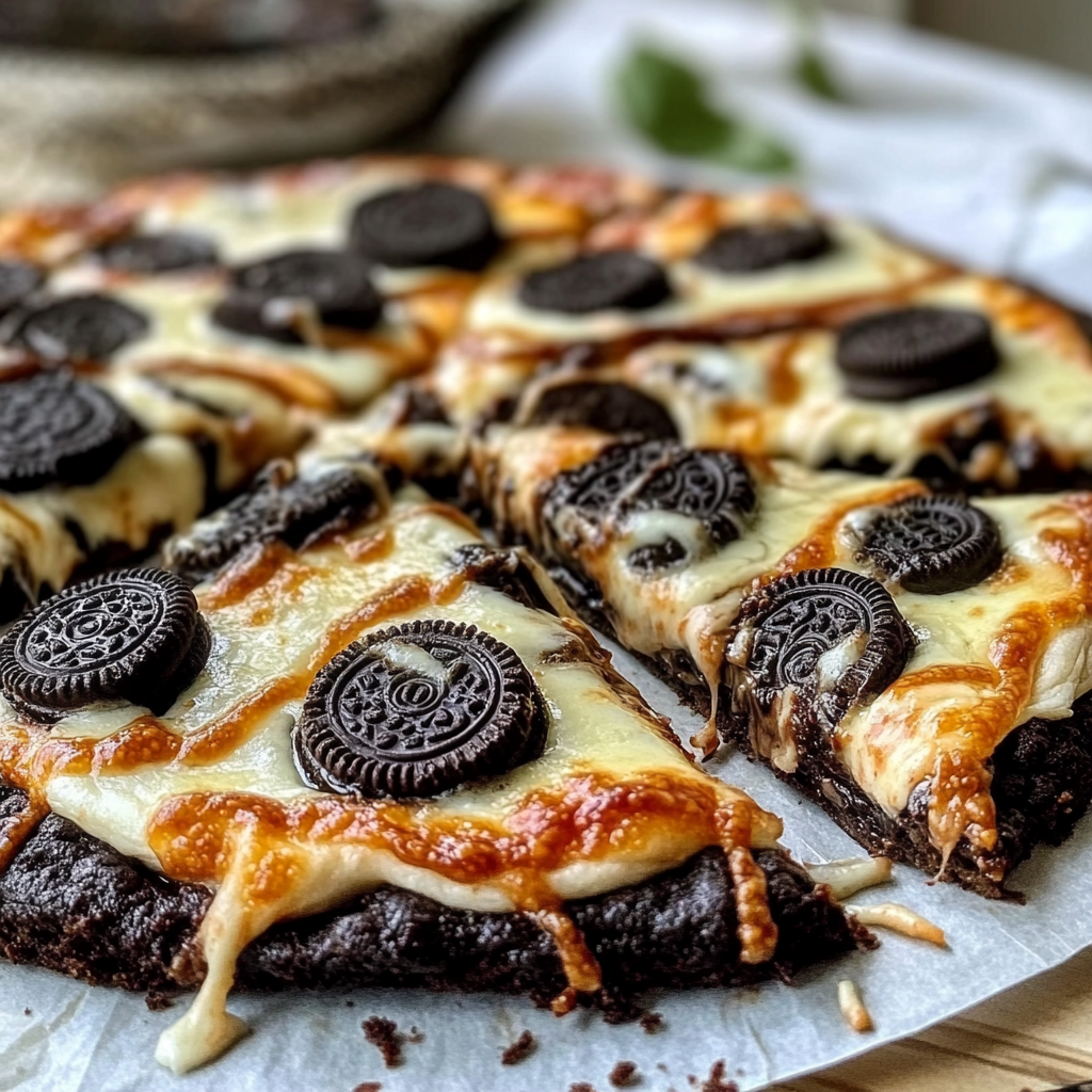 Oreo Fudge Brownie Pizza