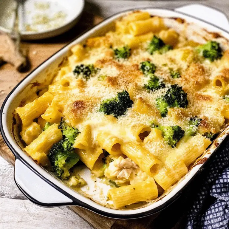 Cheesy Chicken Broccoli Pasta Bake Recipe