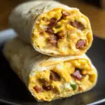 Bacon Egg Cheese Breakfast Burrito Recipe