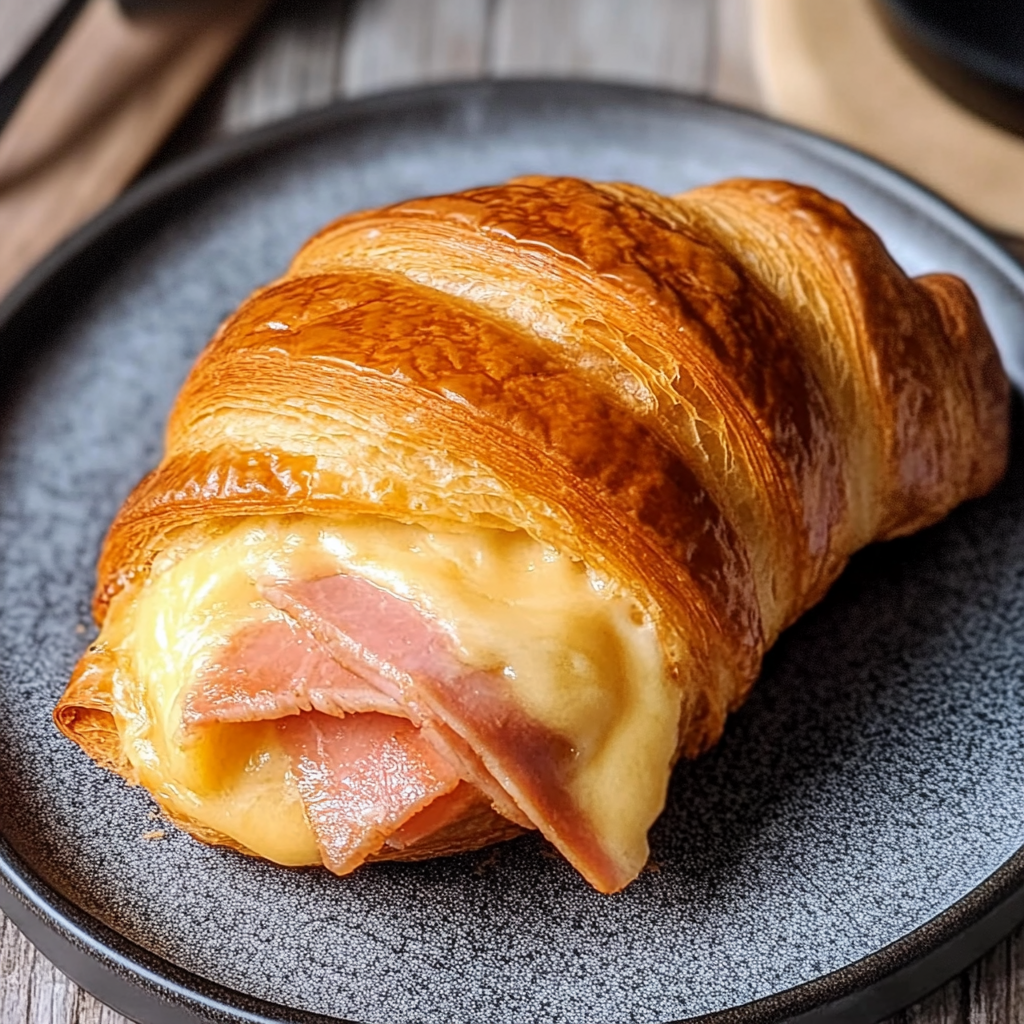 Air Fryer Ham Cheese Croissants Recipe