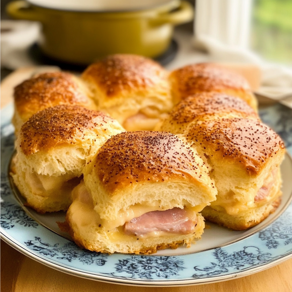 Ham and Cheese Butter Biscuits Recipe