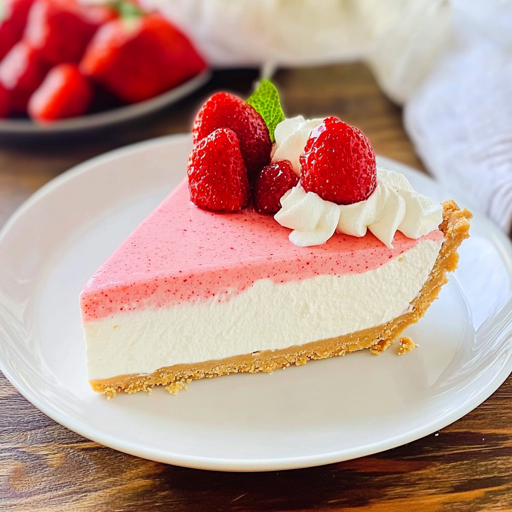 No-Bake 4th of July Jello Cream Pie Recipe