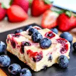 Strawberry and Blueberry Oreo Bars