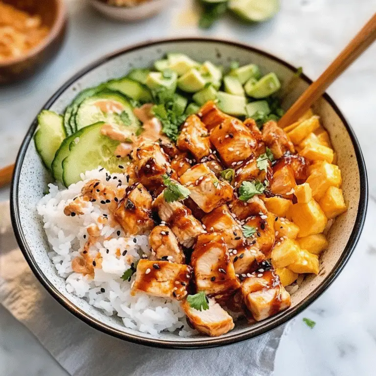 Hot Honey Chicken Bowl Recipe