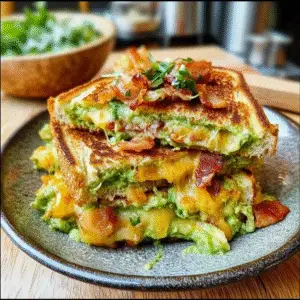 Bacon Guacamole Grilled Cheese Recipe