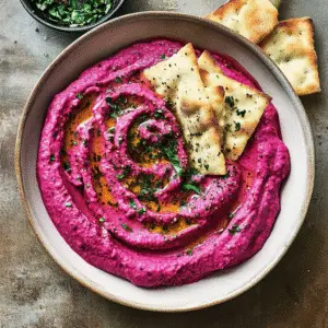 Roasted Beet Hummus Recipe